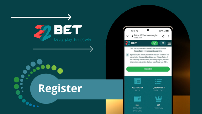 How to Register on 22Bet Casino